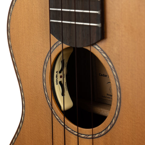 Concert Ukulele - Cedar Solid Top with Pickup