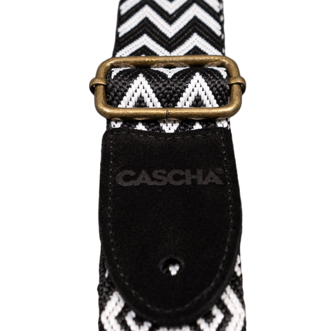 Ukulele Strap Jacquard - Ethnic Black