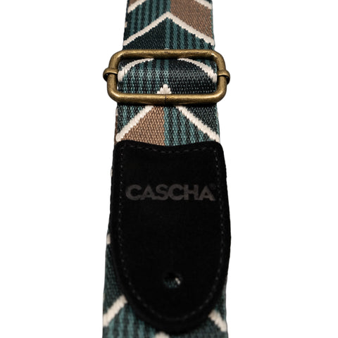 Ukulele Strap Jacquard - Ethnic Green