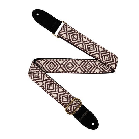 Ukulele Strap Jacquard - Ethnic Brown