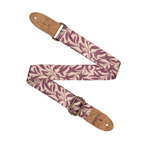 Cascha Ukulele Strap Vegan - Mauve Leaves
