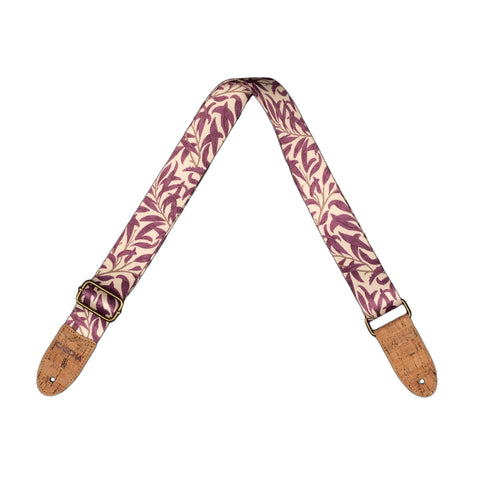 Cascha Ukulele Strap Vegan - Mauve Leaves
