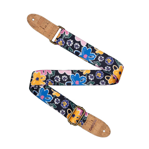 Cascha Ukulele Strap Vegan - Floral Sketch