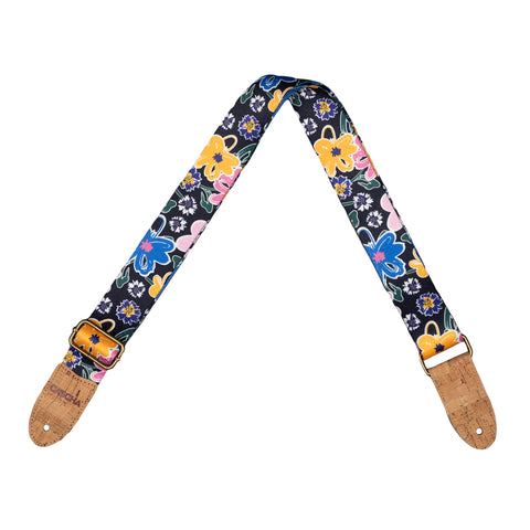 Cascha Ukulele Strap Vegan - Floral Sketch