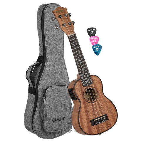 Soprano Ukulele Mahogany with pickup system