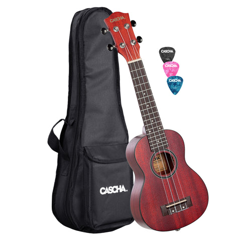 Soprano Ukulele Mahogany Red