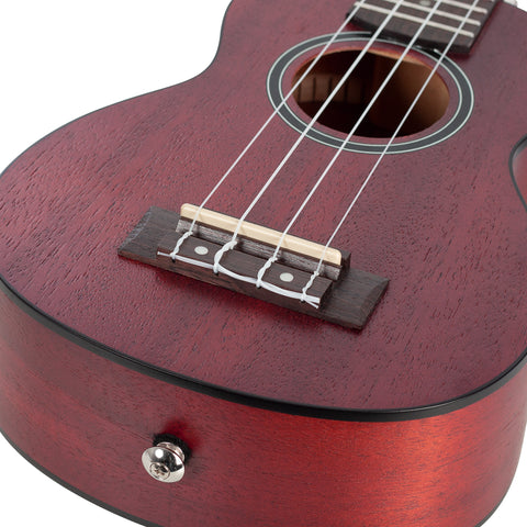 Soprano Ukulele Mahogany Red
