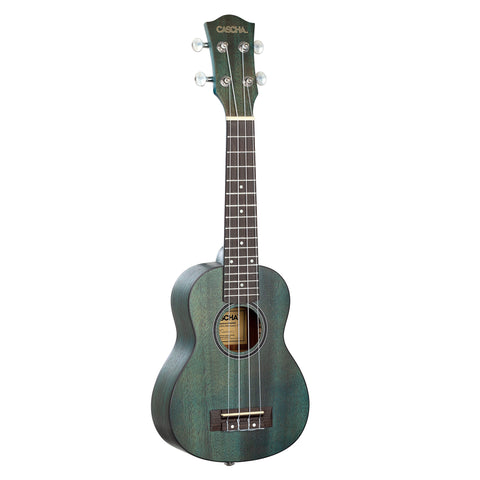 Soprano Ukulele Mahogany Aquamarine