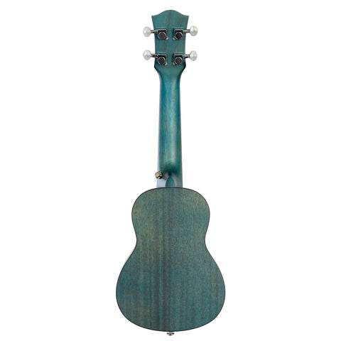 Soprano Ukulele Mahogany Aquamarine