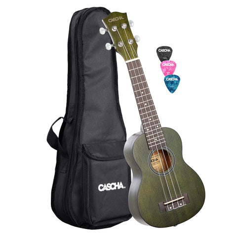 Soprano Ukulele Mahogany Green