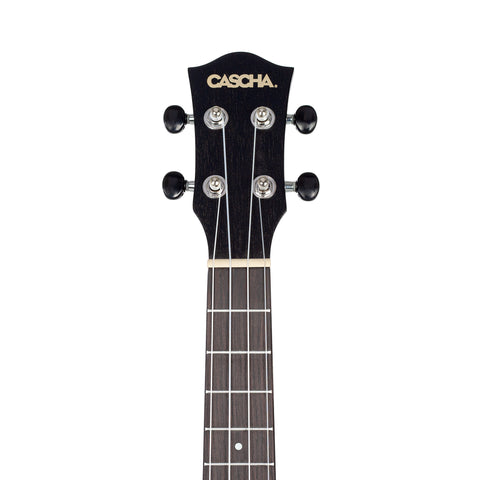 Concert Ukulele Mahogany Black Lefthanded