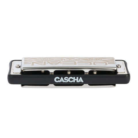 Ocean Rock Blues Harmonica in G Diatonic, black
