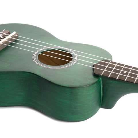 Soprano Ukulele Linden Green Set