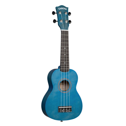 Soprano Ukulele Linden Blue Set