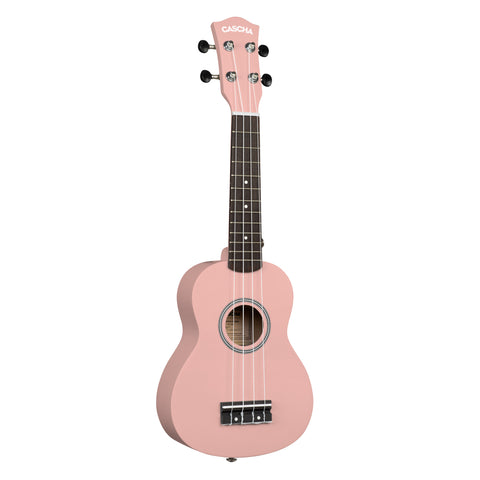 Soprano Ukulele Linden Pink Set
