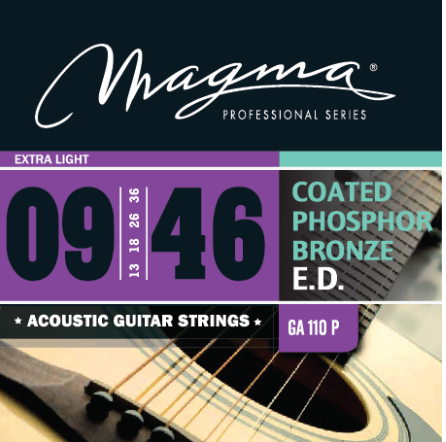 ACOUSTIC GUITAR - Coated phosphor bronze round wound - GA110P Extra Light