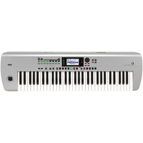 Korg i3 Music Workstation Keyboard - Matte Silver