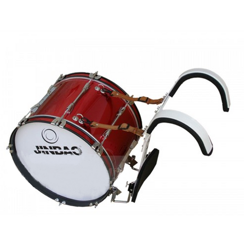 JINBAO JB MB2212 RED Bass Marching Drum with Carrying Case