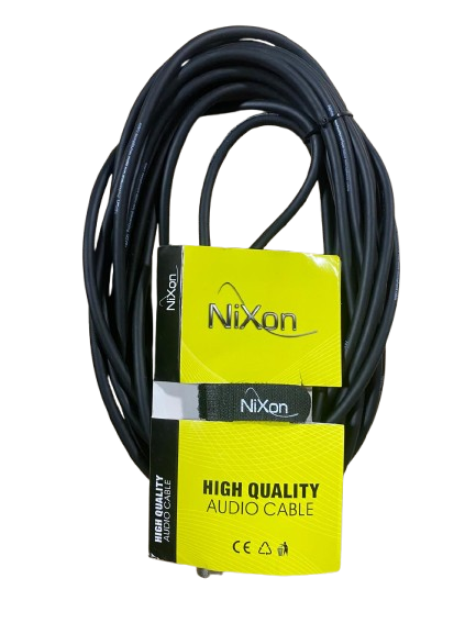 Mic cable 10m XLR-XLR black NIXON CBA6103C