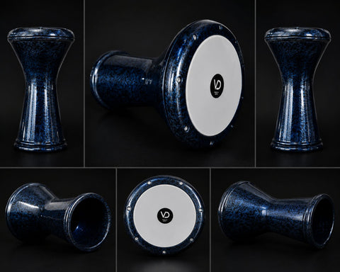 Turkish Darbuka in Blackened Blue - VTN7082 Sultan