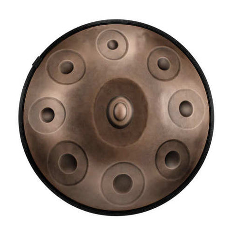 HLURU HB9-Bronze STL Handpan Drum 9 notes 22" Bronze D KURD