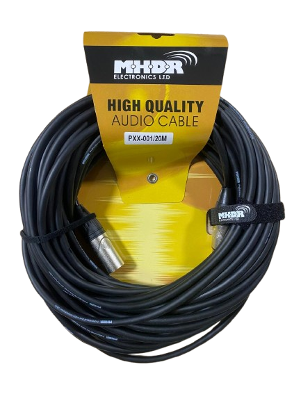 Mic cable 20m XLR-XLR black NIXON CBA6103E
