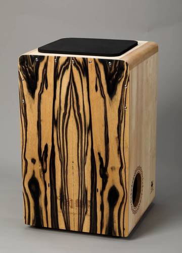 Cajon 50 cm including bag HLURU WT50EU-BW 50EU White Tiger Ebony with bag