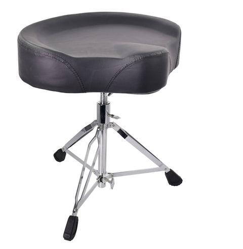 Motorcycle Drum Chair Black Upholstery OSKAR MARTIN G-01 BK
