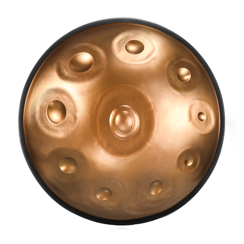 HLURU HB10-Copper STL Handpan Drum 10 notes 22" Bronze D KURD