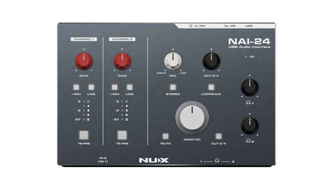 NUX NAI-24 2-input 4-output audio interface USB sound card