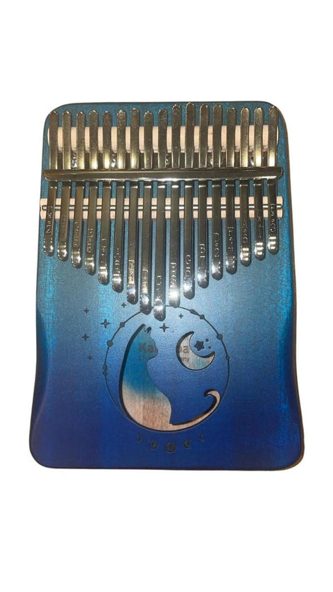 Kalimba 17 notes blue + accessories ZANI 17-B Gradient blue