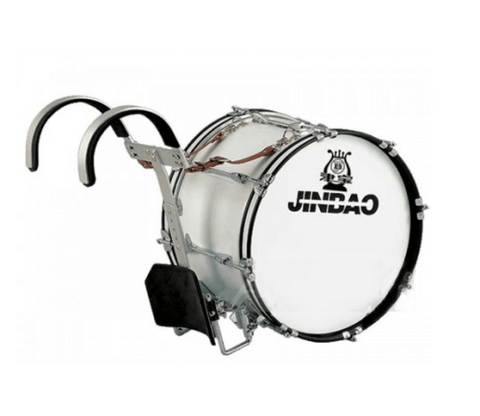 JINBAO JB MB2212 WH Bass Marching Drum with Carrying Case