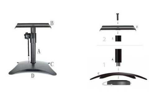 Pair of desktop monitor stands OSKAR MARTIN SS05 215-47