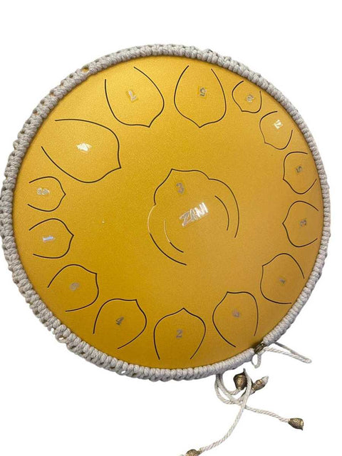 ZANI Steel Tongue Drum 14" 15 notes Gold