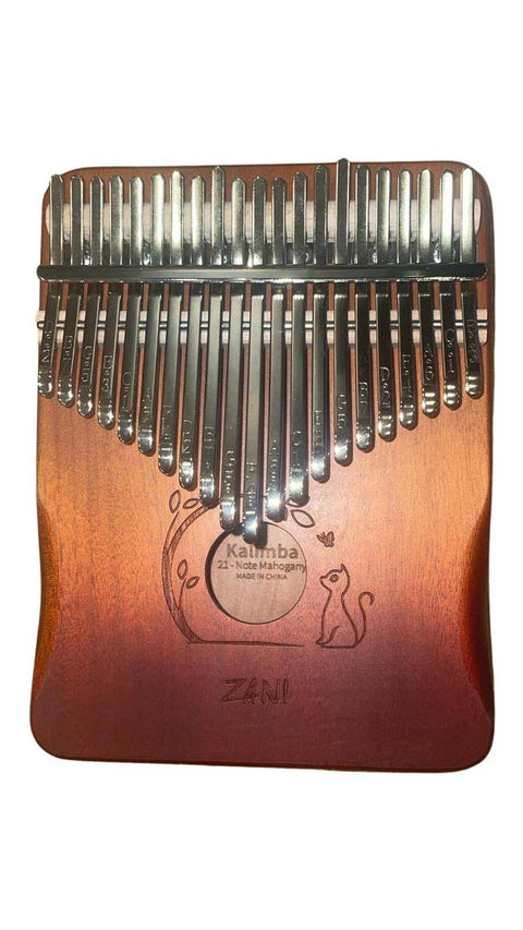 Kalimba 21 tones brown + accessories ZANI 21-B Gradient Brown