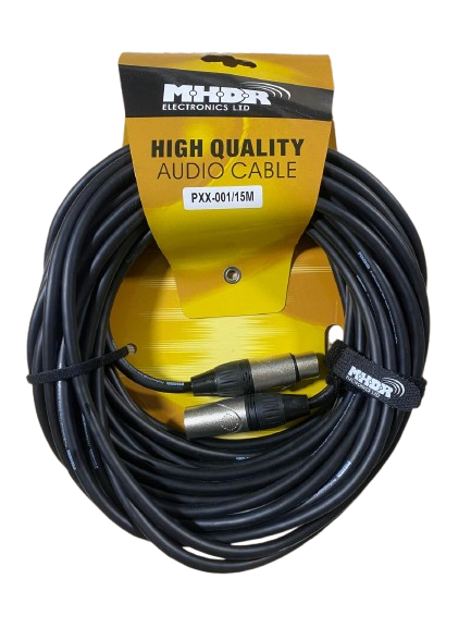 Mic cable 15m XLR-XLR black NIXON CBA6103D