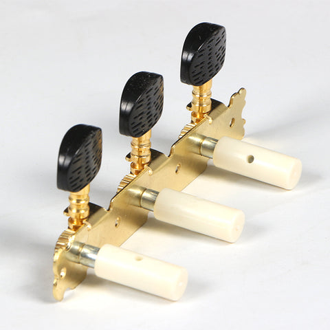 Set of keys for classic guitar, black head, gold base, OSKAR MARTIN ZA18