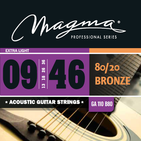 ACOUSTIC GUITAR - Bronze 80/20 - GA110B80 Extra Light