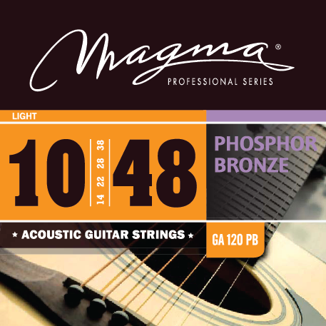 ACOUSTIC GUITAR - Phosphor bronze round wound - GA120PB Light