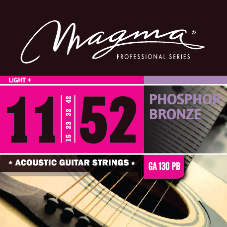 ACOUSTIC GUITAR - Phosphor bronze round wound - GA130PB Light+