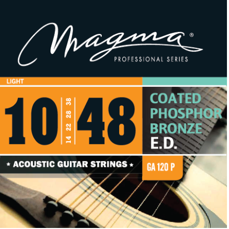 ACOUSTIC GUITAR - Coated phosphor bronze round wound - GA120P Light