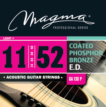ACOUSTIC GUITAR - Coated phosphor bronze round wound - GA130P Light+
