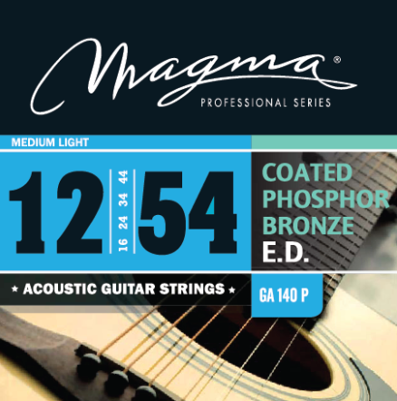 ACOUSTIC GUITAR - Coated phosphor bronze round wound - GA140P Medium Light