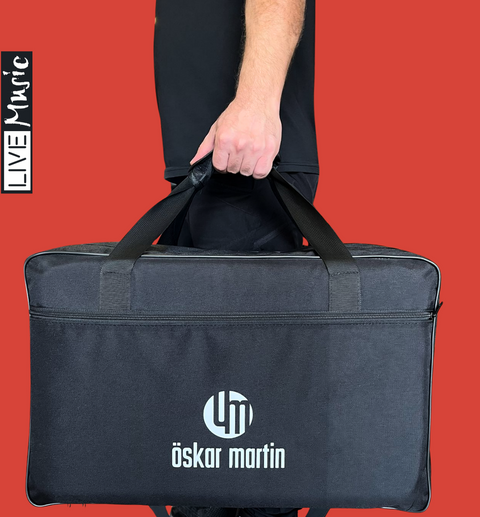 OSKAR MARTIN Black Padded Briefcase