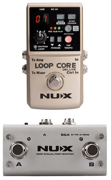 NUX Loop Core deluxe guitar effect + foot switch