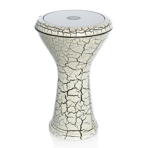 Turkish Darbuka White with Black Stripes SULTAN VTN7007
