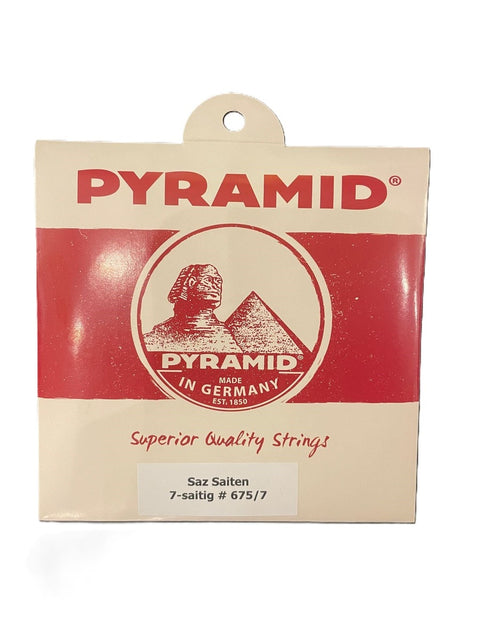 PYRAMID 675/7 Long Neck Saz String Set, 7-string