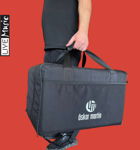 OSKAR MARTIN Black Padded Briefcase