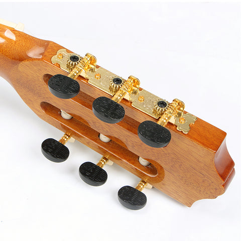 Set of keys for classic guitar, black head, gold base, OSKAR MARTIN ZA18