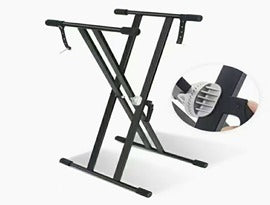 OSKAR MARTIN QA-210 Double-Leg Crocodile Keyboard Stand